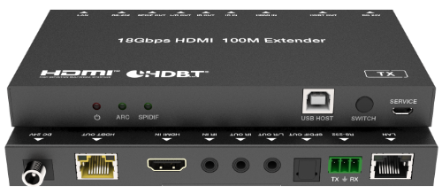 HDMI Extender over CAT5e/6, HDBaseT, 4K, 100m