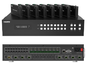 New 8x8 HDBaseT Matrix Switcher, 150m,  18G, 4K/60Hz YUV 4:4:4, HDR, HDMI 2.0, HDCP 2.2