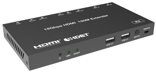 HDMI Extender over CAT5e/6, HDBaseT, 4K, 100m