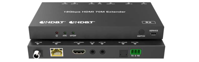 HDMI Extender over CAT5e/6, HDBaseT, 4K, 70m