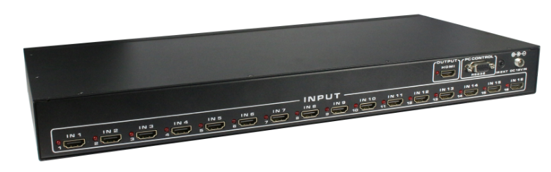 16x1 HDMI Switch with Multi-Viewer
