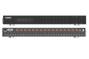 16x16 HDMI Matrix, 18G, 4K/60Hz YUV 4:4:4, HDR, HDMI 2.0, HDCP 2.2, De Embedded Audio