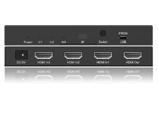 3x1 HDMI Switch, 18G, 4K/60Hz YUV 4:4:4, HDR, HDMI 2.0, HDCP 2.2