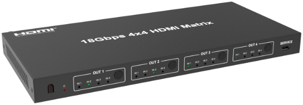 4x4 HDMI Matrix Switch,18G 4K/60Hz, HDR10