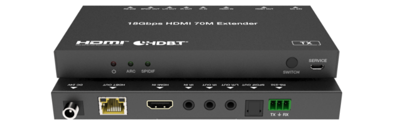 HDMI Extender over CAT5e/6, HDBaseT, 4K, 70m