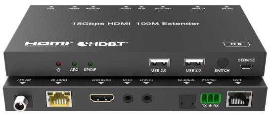 HDMI Extender over CAT5e/6, HDBaseT, 4K, 100m