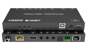 HDMI HDBaseT Extender over CAT5e/6, 4K/60Hz, HDMI 2.0b, HDCP 2.2, ARC + USB