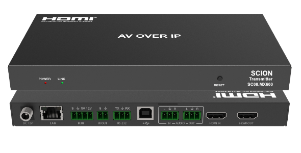 AV over IP Matrix, 4K/60Hz 4:4:4, USB KVM