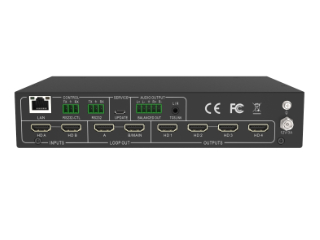 2x4 HDMI Video Wall Processor, 4K/60Hz, HDMI 2.0b, HDCP 2.2