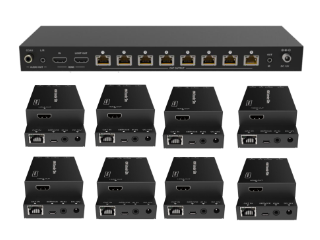 1x8 HDMI Splitter over CAT5e/6/7, 18G 4K/60Hz