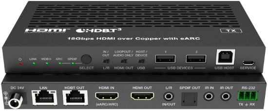 HDMI Extender over CAT6A/7, HDBaseT 3.0, 4K, 100m