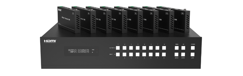 8x8 HDMI HDBaseT Matrix Switch,150m