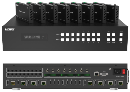 8x8 HDMI HDBaseT Matrix Switch,150m