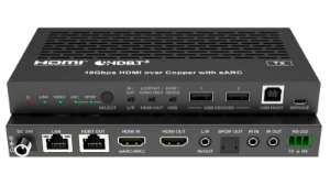 HDMI HDBaseT 3.0 Extender over CAT5e/6, 4K/60Hz, HDMI 2.0b, HDCP 2.2, eARC