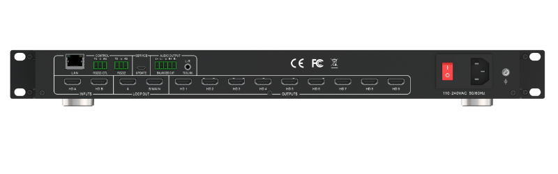 2x9 HDMI Switch with Video Wall Processor, 4K/60Hz