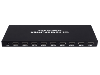 1x8 HDMI Splitter, 18G, 4K/60Hz YUV 4:4:4, HDR, HDMI 2.0, HDCP 2.2