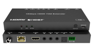 HDMI HDBaseT Extender over CAT5e/6, 4K/60Hz, HDMI 2.0b, HDCP 2.2, ARC