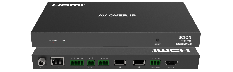 AV over IP Matrix, 4K/60Hz 4:4:4, USB KVM