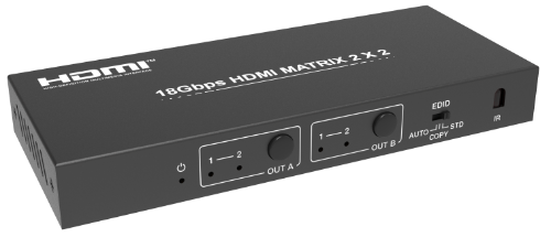 2x2 HDMI Matrix Switch,18G 4K/60Hz, HDR