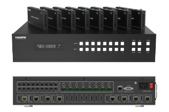 8x8 HDMI (HDBaseT) Matrix, 150m, 18G, 4K/60Hz YUV 4:4:4, HDR, HDMI 2.0, HDCP 2.2