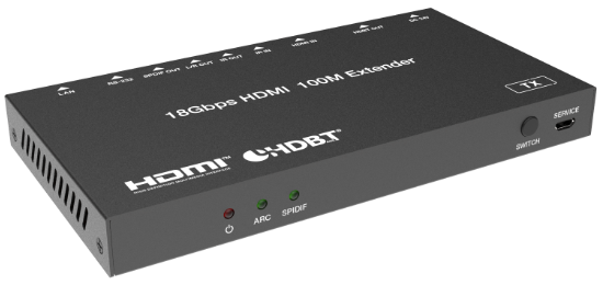 HDMI Extender over CAT5e/6, HDBaseT, 4K, 100m