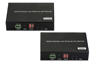 AVoIP, 1080p/60Hz, HDMI 1.4, HDCP 1.4, 1G Ethernet, IR Control and IR Pass Through, RS232