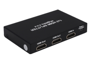 1x2 HDMI Splitter, 18G, 4K/60Hz YUV 4:4:4, HDR, HDMI 2.0, HDCP 2.2