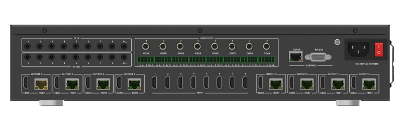 8x8 HDMI HDBaseT Matrix Switch,150m